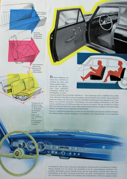 Borgward Hansa 1500 Modelprogram 1954 Carbrochure (8679)